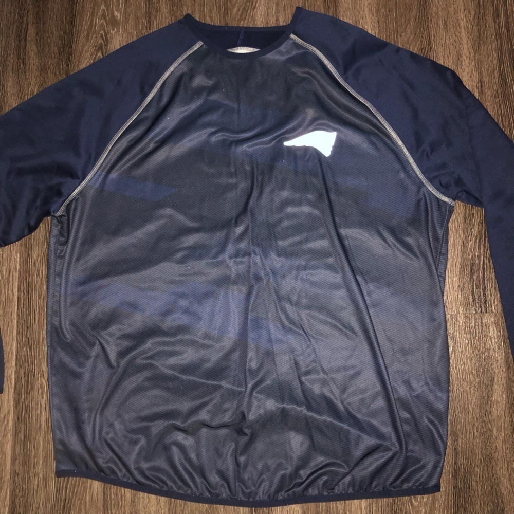 Majestic Therma Base New England Patriots Navy Blue Pullover Size XL - Picture 8 of 8